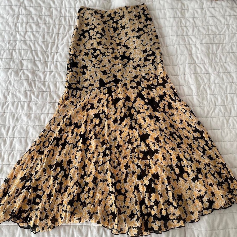 & other stories midi floral skirt